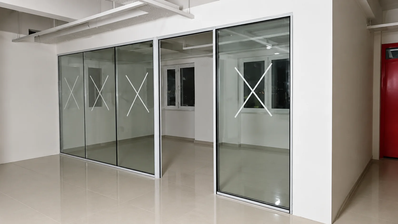 Minimalist Double Glazed Partition